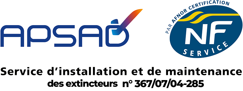 logos APSAD et NF Service